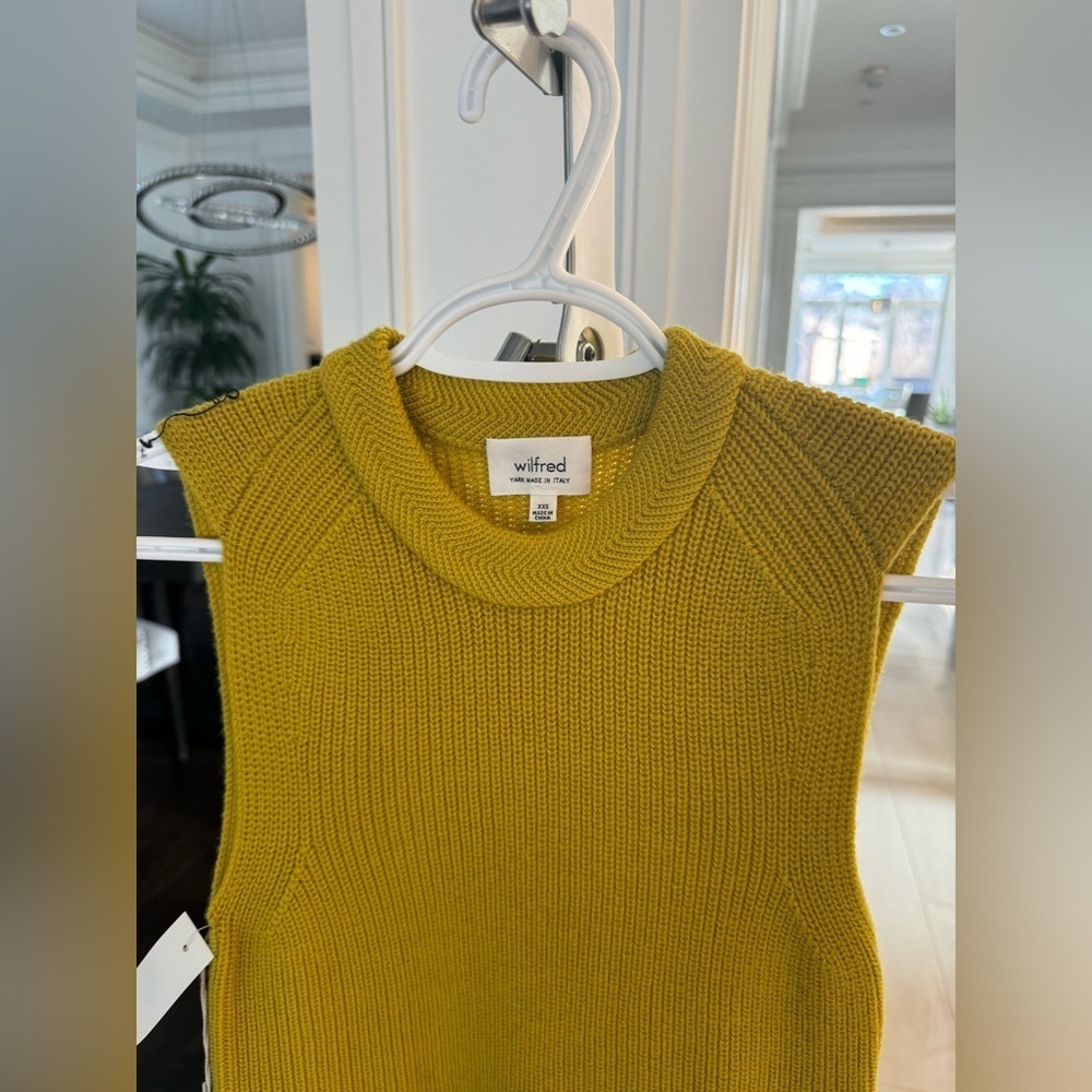 đBrand new Wilfred palmier sweater in mustard color - Picture 4 of 8